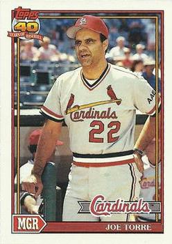 #351 Joe Torre - St. Louis Cardinals - 1991 Topps Baseball