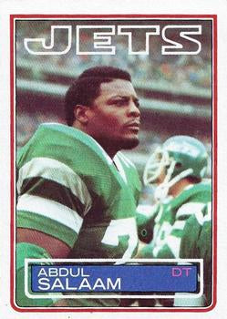 #352 Abdul Salaam - New York Jets - 1983 Topps Football