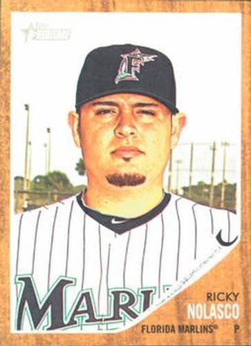 #352 Ricky Nolasco - Florida Marlins - 2011 Topps Heritage Baseball