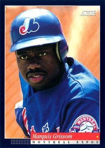 #352 Marquis Grissom - Montreal Expos -1994 Score Baseball