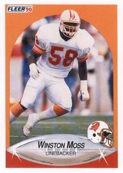#352 Winston Moss - Tampa Bay Buccaneers - 1990 Fleer Football