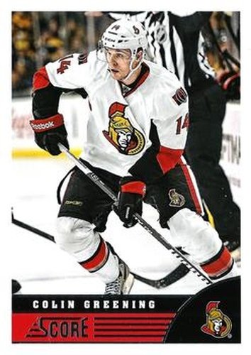 #352 Colin Greening - Ottawa Senators - 2013-14 Score Hockey