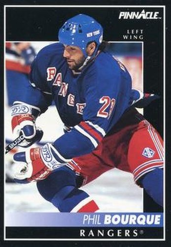 #353 Phil Bourque - New York Rangers - 1992-93 Pinnacle Canadian Hockey