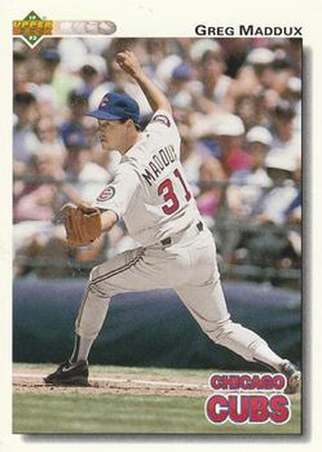 #353 Greg Maddux - Chicago Cubs - 1992 Upper Deck Baseball
