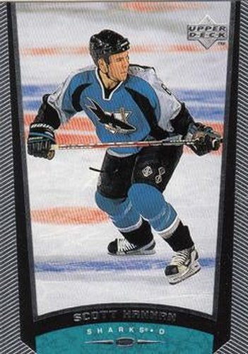 #353 Scott Hannan - San Jose Sharks - 1998-99 Upper Deck Hockey