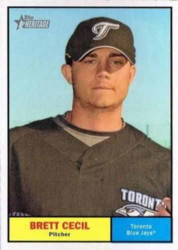 #353 Brett Cecil - Toronto Blue Jays - 2010 Topps Heritage Baseball