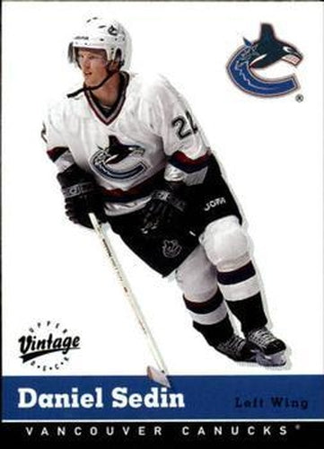 #353 Daniel Sedin - Vancouver Canucks - 2000-01 Upper Deck Vintage Hockey