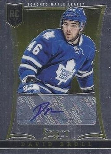 #353 David Broll - Toronto Maple Leafs - 2013-14 Panini Select Hockey