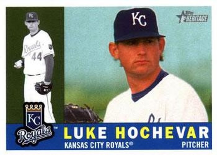 #353 Luke Hochevar - Kansas City Royals - 2009 Topps Heritage Baseball