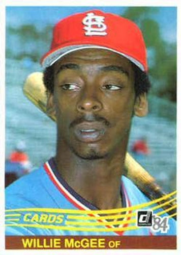 #353 Willie McGee - St. Louis Cardinals - 1984 Donruss Baseball