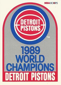 #353 Detroit Pistons Champions - Detroit Pistons - 1989-90 Hoops Basketball