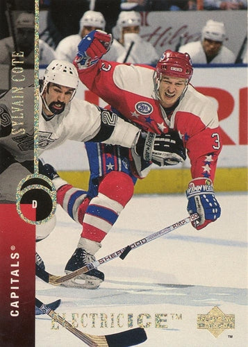 #354 Sylvain Cote - Washington Capitals - 1994-95 Upper Deck Hockey - Electric Ice