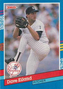 #354 Dave Eiland - New York Yankees - 1991 Donruss Baseball
