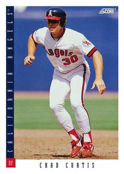#354 Chad Curtis - California Angels - 1993 Score Baseball