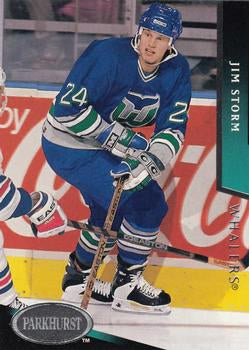 #354 Jim Storm - Hartford Whalers - 1993-94 Parkhurst Hockey