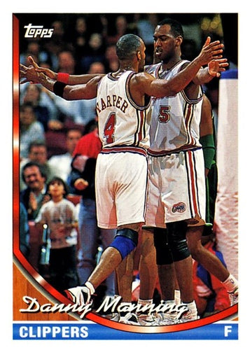 #354 Danny Manning - Los Angeles Clippers - 1993-94 Topps Basketball