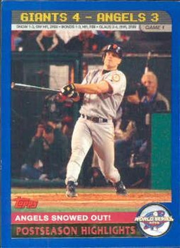 #354 J.T. Snow PSH - San Francisco Giants - 2003 Topps Baseball