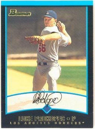 #354 Luke Prokopec - Los Angeles Dodgers - 2001 Bowman Baseball