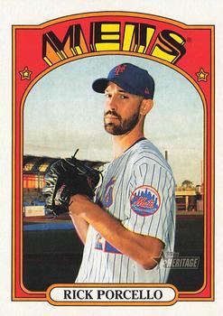 #354 Rick Porcello - New York Mets - 2021 Topps Heritage Baseball