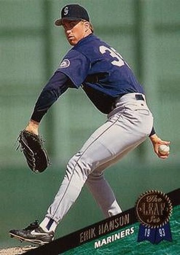 #354 Erik Hanson - Seattle Mariners - 1993 Leaf Baseball