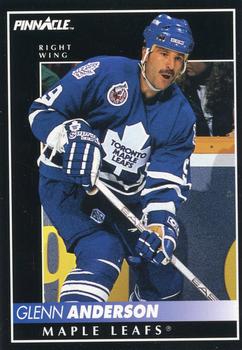 #355 Glenn Anderson - Toronto Maple Leafs - 1992-93 Pinnacle Canadian Hockey