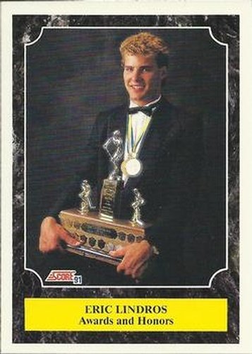 #355 Eric Lindros - Oshawa Generals - 1991-92 Score American Hockey