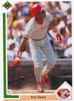 #355 Eric Davis - Cincinnati Reds - 1991 Upper Deck Baseball