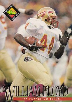 #355 William Floyd - San Francisco 49ers - 1994 Pro Line Live Football
