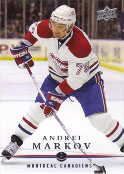 #355 Andrei Markov - Montreal Canadiens - 2008-09 Upper Deck Hockey