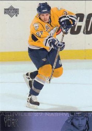 #355 Jason York - Nashville Predators - 2003-04 Upper Deck Hockey