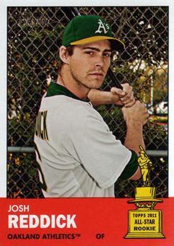 #355 Josh Reddick - Oakland Athletics - 2012 Topps Heritage Baseball