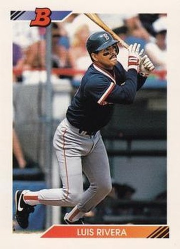 #355 Luis Rivera - Boston Red Sox - 1992 Bowman Baseball