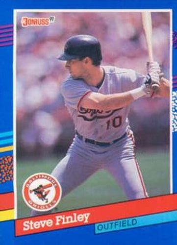 #355 Steve Finley - Baltimore Orioles - 1991 Donruss Baseball