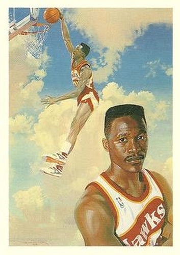 #355 Dominique Wilkins - Atlanta Hawks - 1990-91 Hoops Basketball