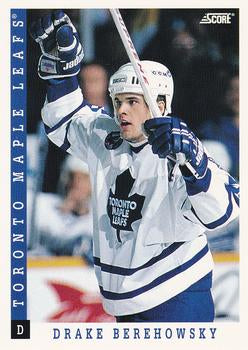 #355 Drake Berehowsky - Toronto Maple Leafs - 1993-94 Score Canadian Hockey