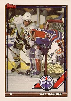 #356 Bill Ranford - Edmonton Oilers - 1991-92 Topps Hockey