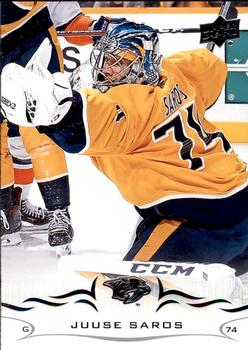 #356 Juuse Saros - Nashville Predators - 2018-19 Upper Deck Hockey