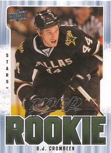 #356 B.J. Crombeen - Dallas Stars - 2008-09 Upper Deck MVP Hockey