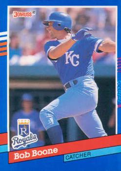 #356 Bob Boone - Kansas City Royals - 1991 Donruss Baseball