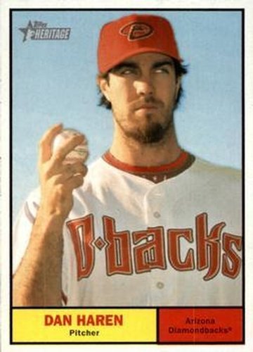 #356 Dan Haren - Arizona Diamondbacks - 2010 Topps Heritage Baseball