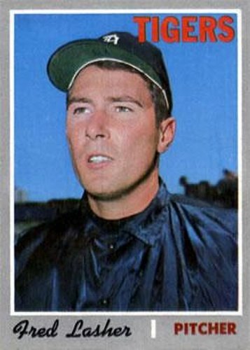 #356 Fred Lasher - Detroit Tigers - 1970 Topps Baseball
