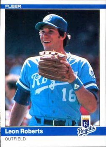 #356 Leon Roberts - Kansas City Royals - 1984 Fleer Baseball
