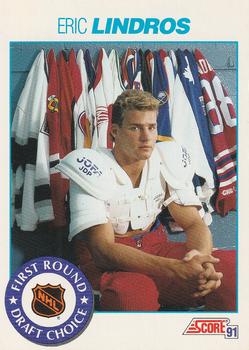 #356 Eric Lindros - Oshawa Generals - 1991-92 Score American Hockey