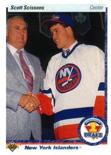 #357 Scott Scissons - New York Islanders - 1990-91 Upper Deck Hockey