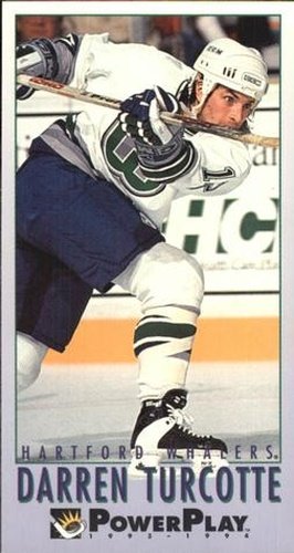#357 Darren Turcotte - Hartford Whalers - 1993-94 Fleer PowerPlay Hockey