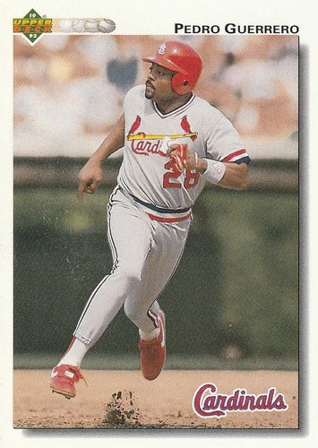 #357 Pedro Guerrero - St. Louis Cardinals - 1992 Upper Deck Baseball