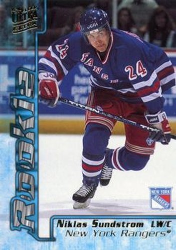 #357 Niklas Sundstrom - New York Rangers - 1995-96 Ultra Hockey