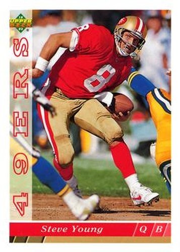 #358 Steve Young - San Francisco 49ers - 1993 Upper Deck Football