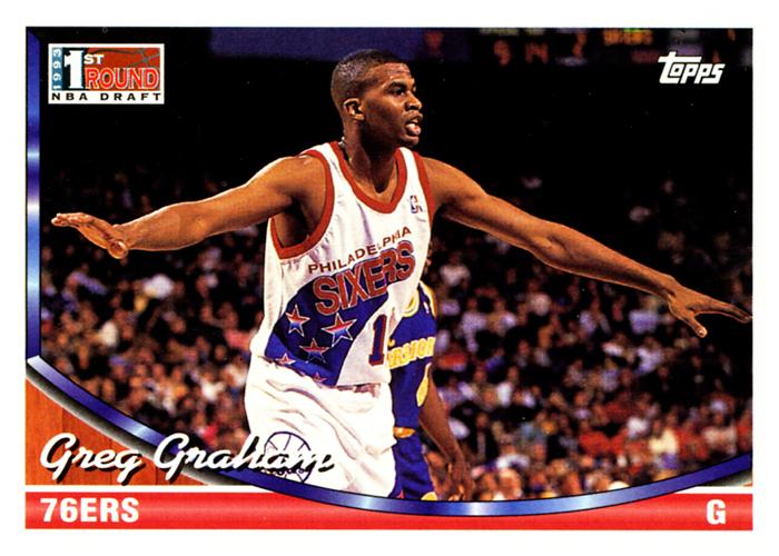 #358 Greg Graham - Philadelphia 76ers - 1993-94 Topps Basketball