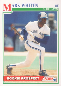 #358 Mark Whiten - Toronto Blue Jays - 1991 Score Baseball